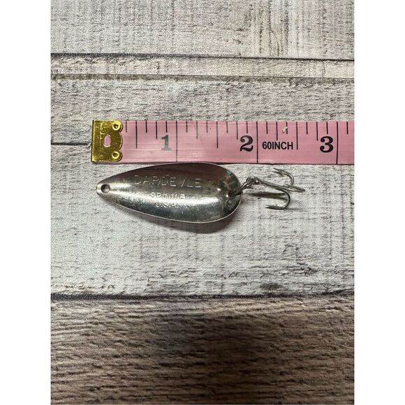 Vintage Dardevle Eppinger Spinnie Made in USA Wobble Wiggle Spoon Fishing Lure - Picture 3 of 3